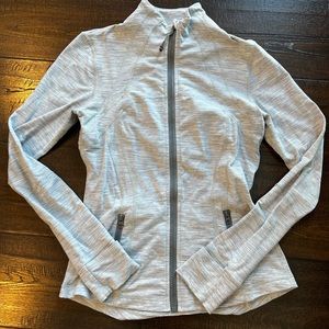 Lululemon define zip up jacket size 8 heathered gray